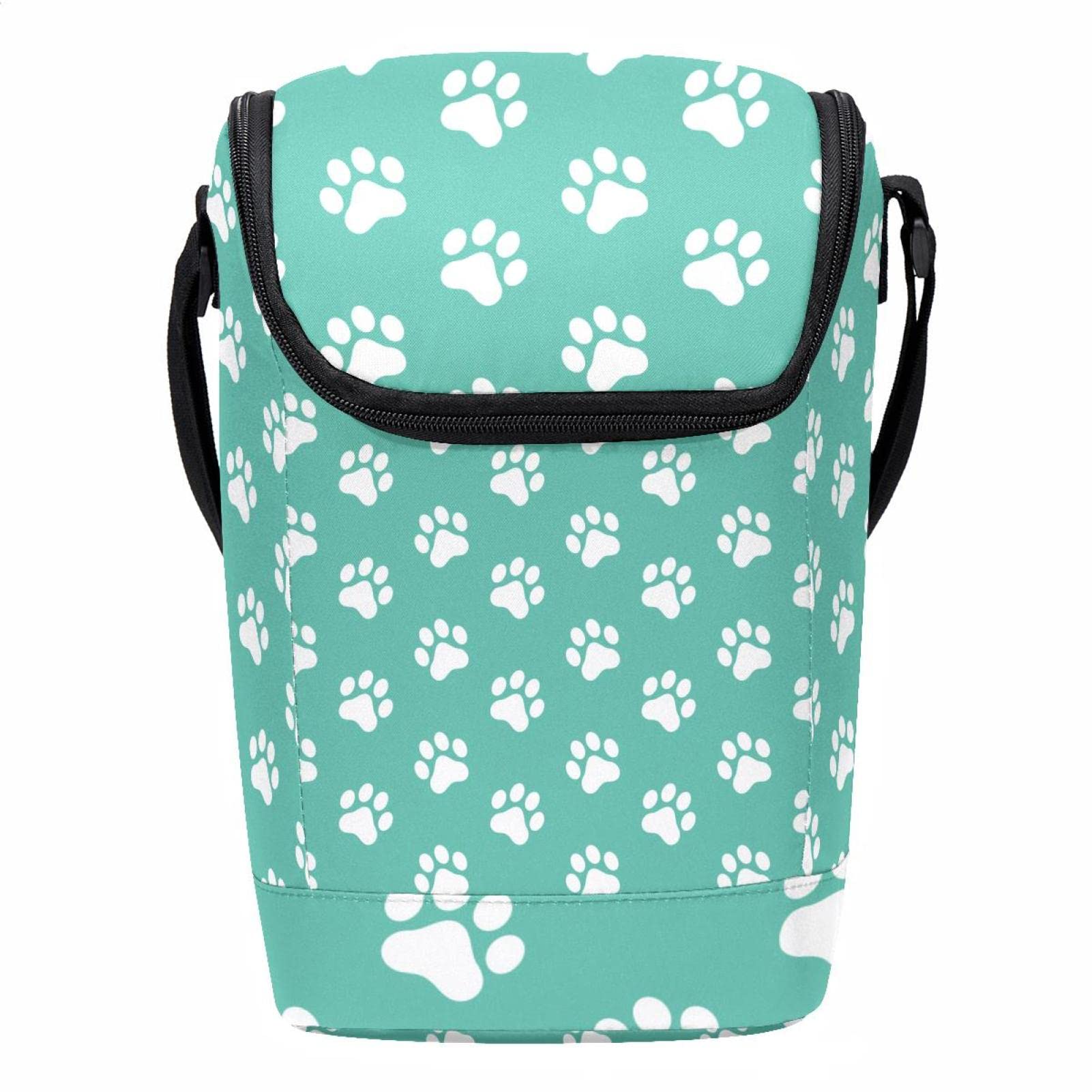Lonchera grande Dog Paw bolsa almuerzo con correa hombro