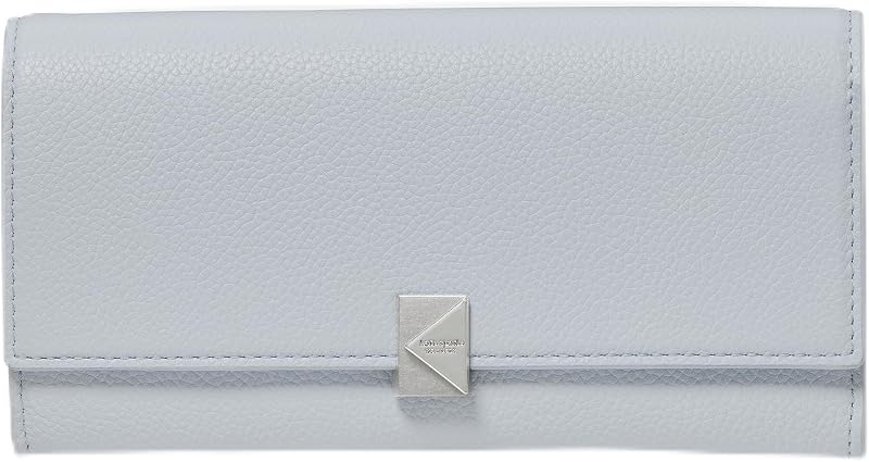 Deco Pebbled Leather Large Flap Wallet