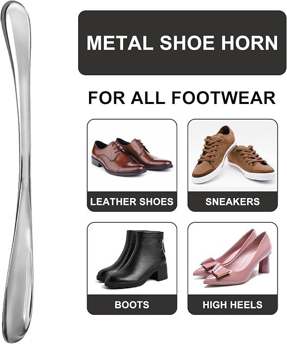 Calzador de Zapatos Metálico Earl Diamond 13.4in Plateado miniatura 3