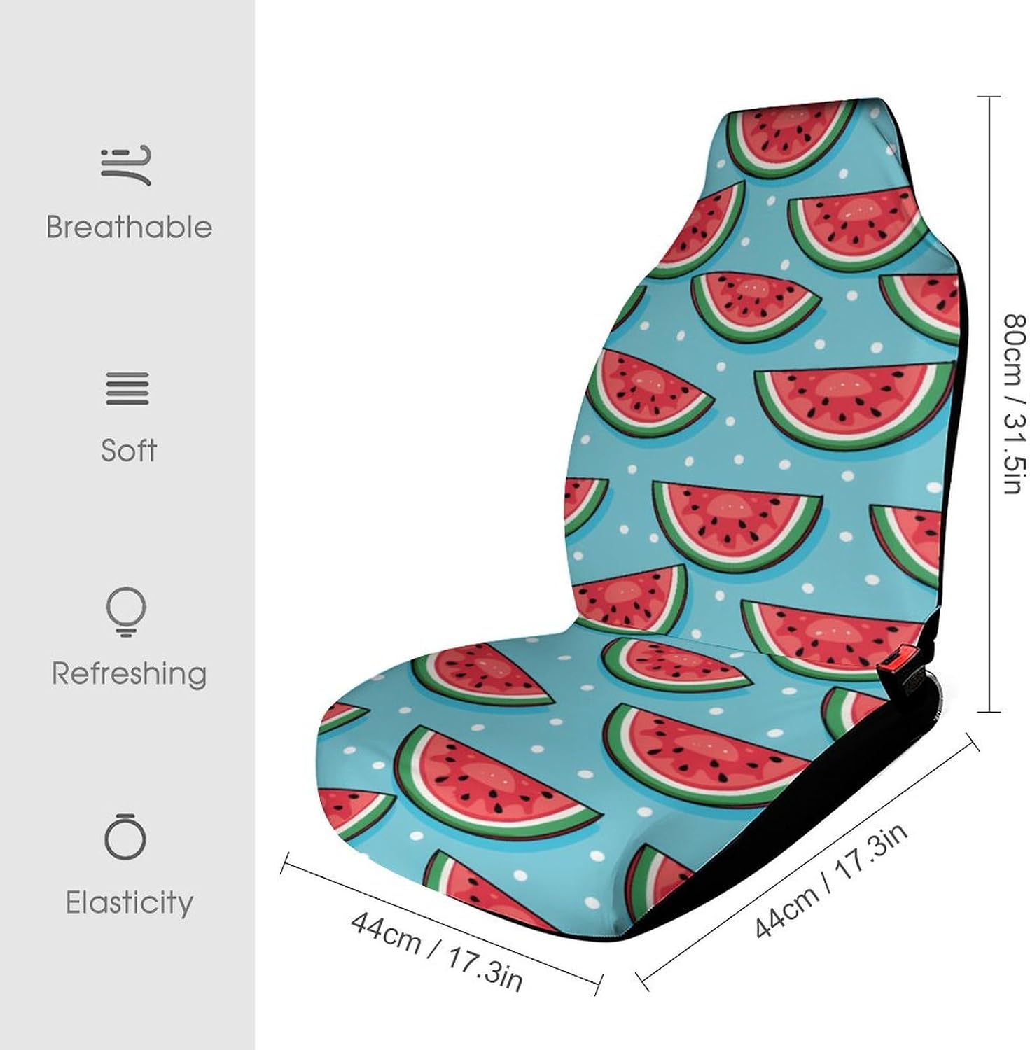 Multi Watermelon Car Seat Covers Automotive Seat Covers Car Seat Protector Auto Front Seats Protector for Most Cars 1PCS