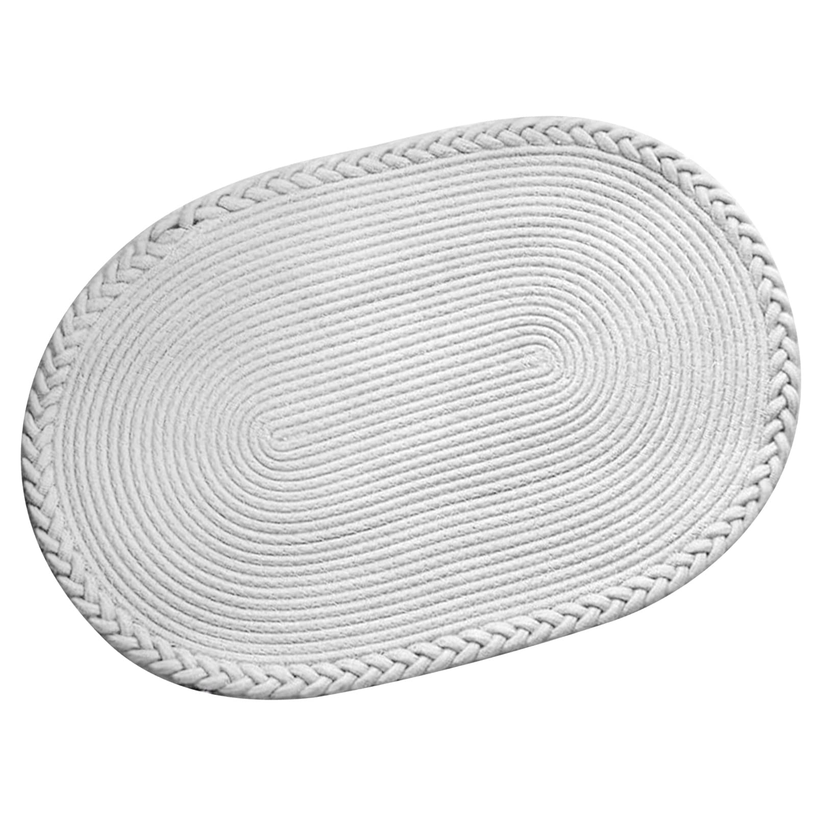 Alfombra tejida a mano diseño exquisito blanco para un descanso pleno