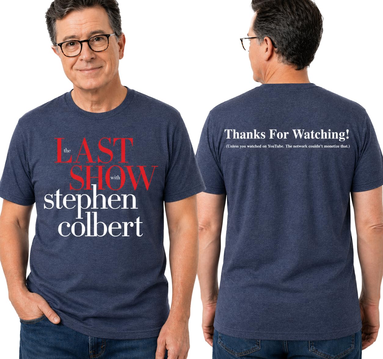 The Last Show Stephen Colbert 2026 Shirt, Thanks for Watching, The Last Show Gift Merch M…
