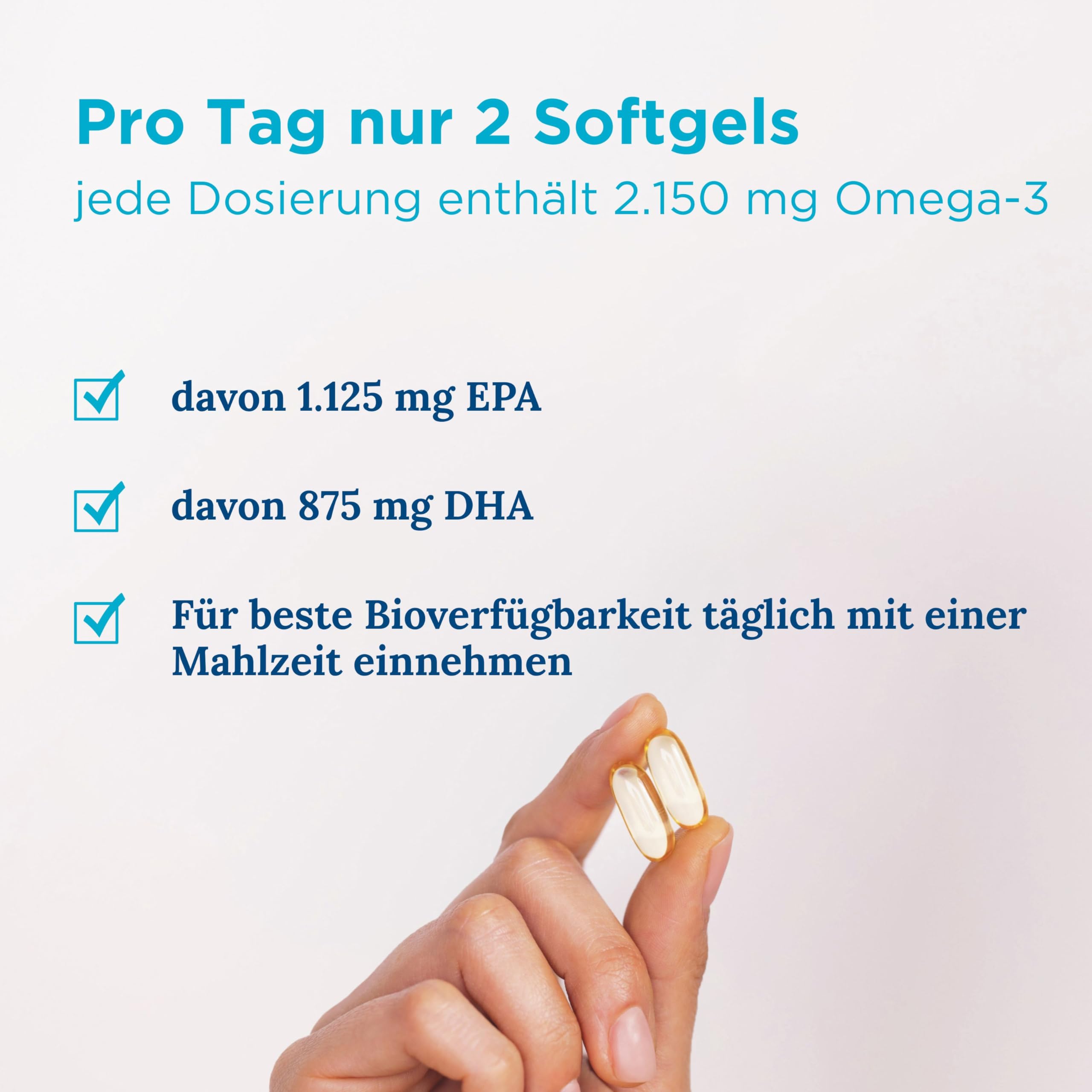 Nordic Naturals Ultimate Omega 3 2X, 2150 mg Omega-3-Kapseln, hochdosierte Fischöl-Nahrungsergänzung mit EPA und DHA, 60 Weichkapseln, Zitronengeschmack, sojafrei, glutenfrei