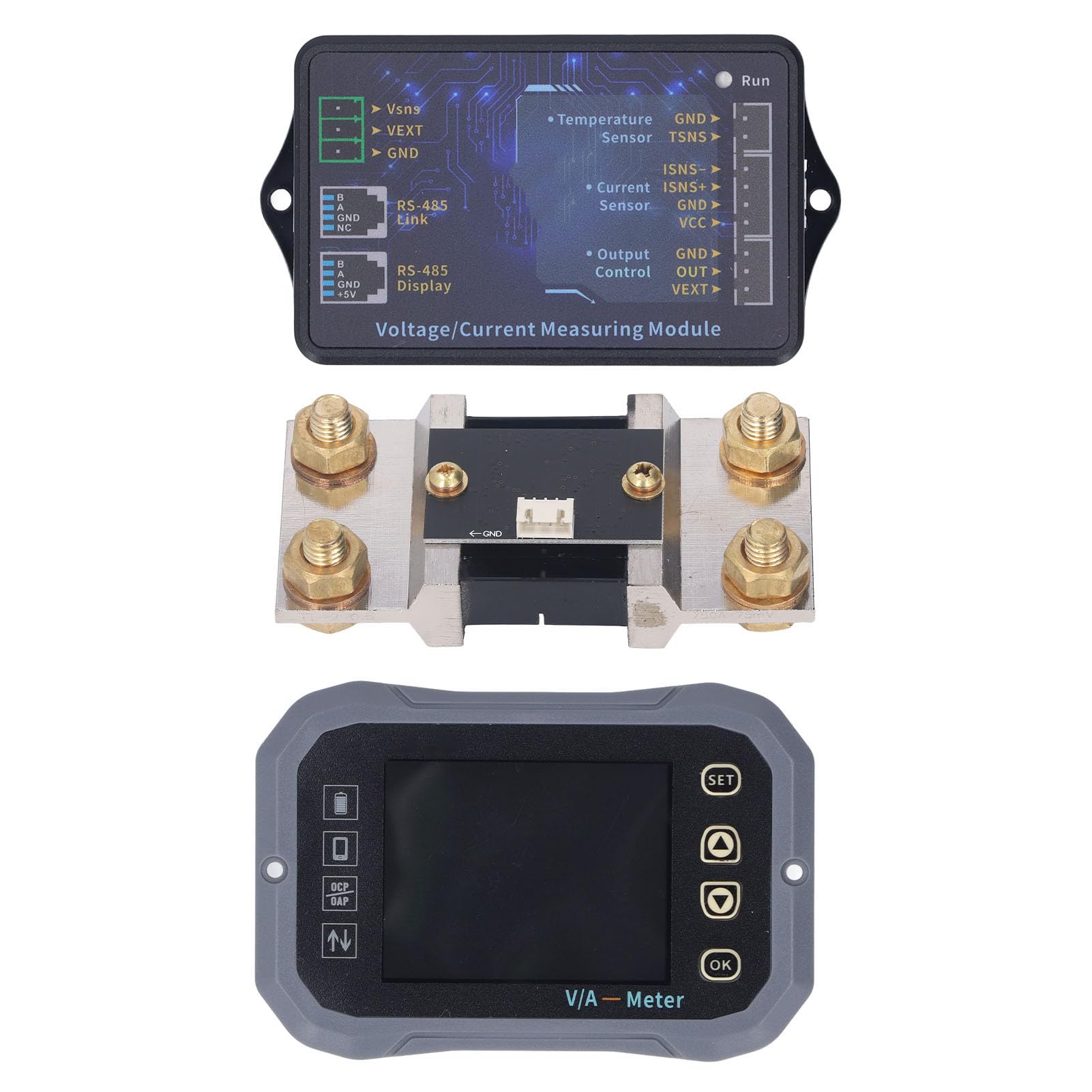 Monitor della batteria, Buona conducibilità, rame ABS, 2 modi, Capacità, Indicatore della batteria