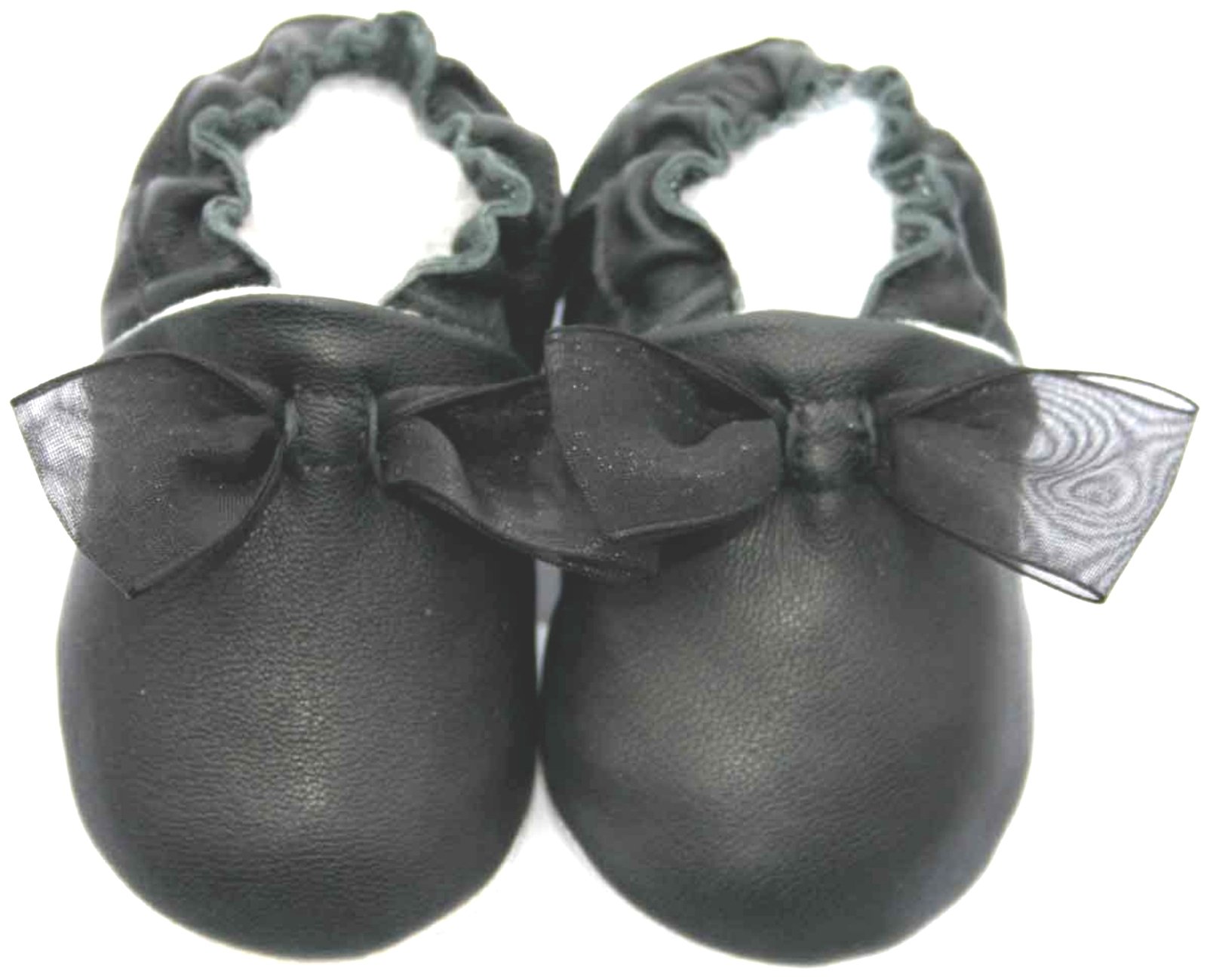 Leather Baby Soft Sole Shoes Boy Girl Infant Children Kid Toddler Crib First Walk Gift Party Black (0-6month, Black)