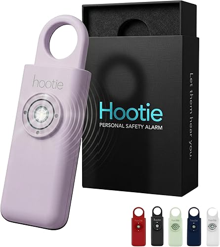 Alarma de seguridad personal Hootie, alarmas personales para mujeres, hombres y niños Alarma personal - Llavero con alarma, alarma de autodefensa,