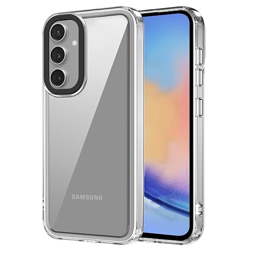 Zapcase Back Case Cover for Samsung Galaxy A34 5G | Compatible for Samsung Galaxy A34 5G Back Cover | Case Cover with Camera Protection | (TPU + PC | Transparent)