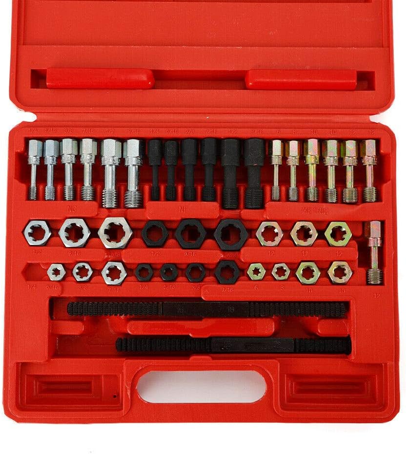 Exclusive Discount 80% Offer New 40pcs Tap + Die + Threading Thread Repair Tool Bolts Nuts Rapid Repair Kit Thread Restorer Set