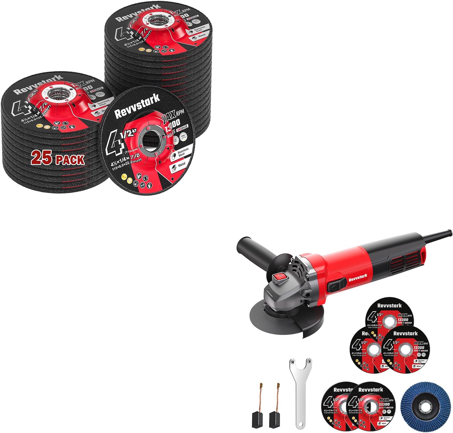 Grinding Wheels& Angle Grinder 7.5-Amp 4 1/2 inch