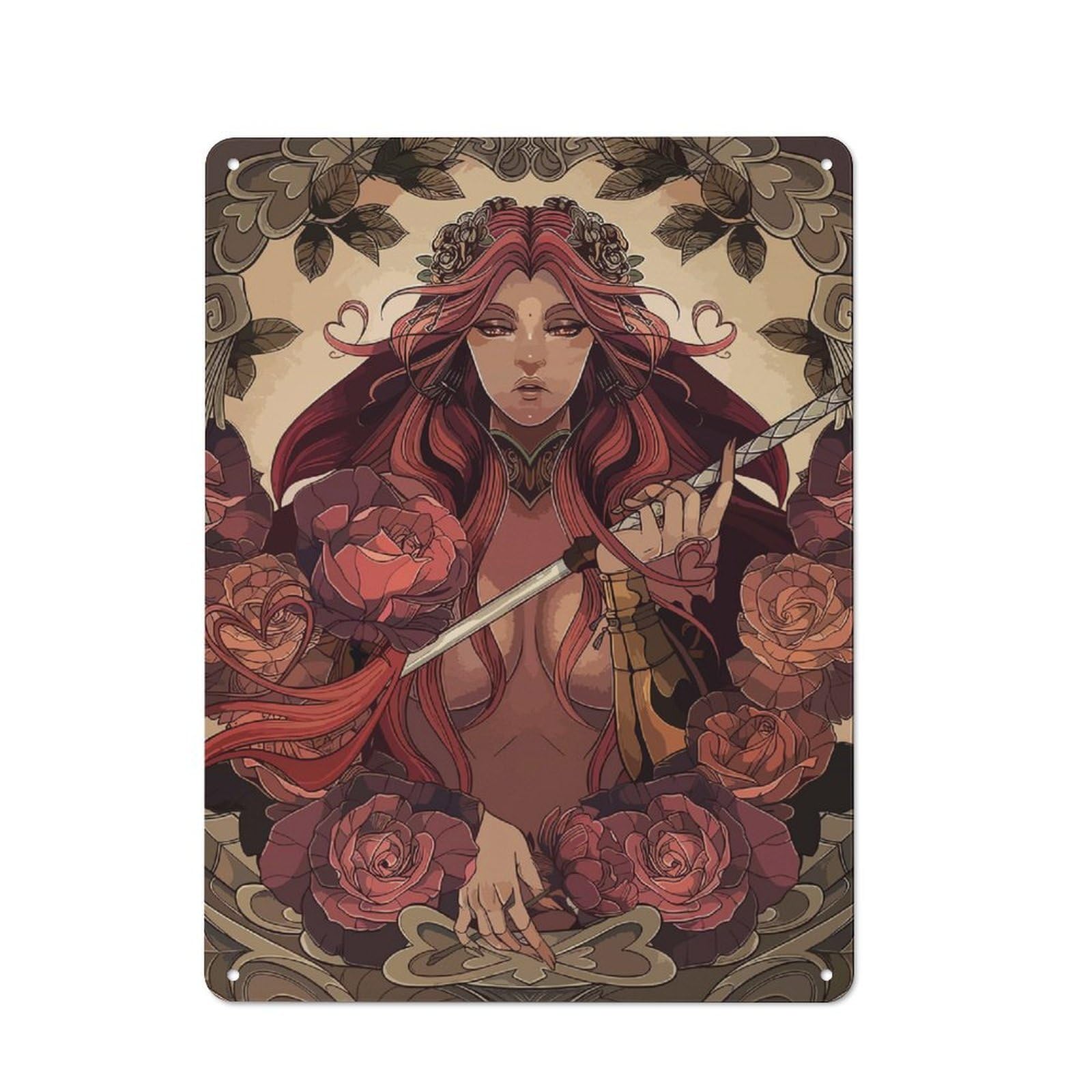 Hades Metal Wall Sign 40x30cm, Rustic Classic Pub Decor for Cafe, Pub, Workshop Or Home Bar