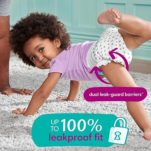 Miniatura 3 de Pampers Pull On Cruisers - Pañales desechables para bebé de ajuste de 360, tamaño 7, suministro de 2 meses (2 x 88 unidades) con toallitas sensibles