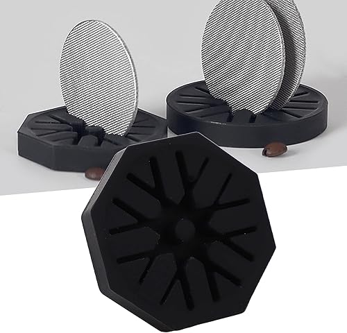Miniatura 6 de TOPINCN Soporte de pantalla de disco Máquina de café Hoja de sinterización Estante de almacenamiento de silicona Soporte de mango Asiento de