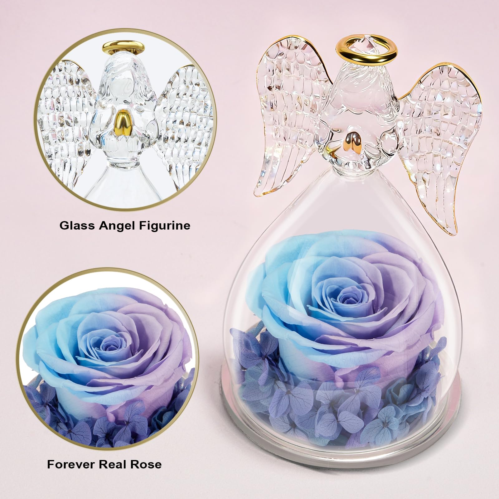 Miofula Rose Eternelle Fete des Meres Cadeau Maman Femme,Fleur Eternelle Cadeau pour Maman Mamie Couple,Cadeaux Anniversaire Femme,Rose Éternelle Guardian Ange Figurine Cadeaux Fête des Mères Mariage Miofula Rose Eternelle Fete des Meres Cadeau Maman Femme,Fleur Eternelle Cadeau pour Maman Mamie Couple,Cadeaux Anniversaire Femme,Rose Éternelle Guardian Ange Figurine Cadeaux Fête des Mères Mariage
