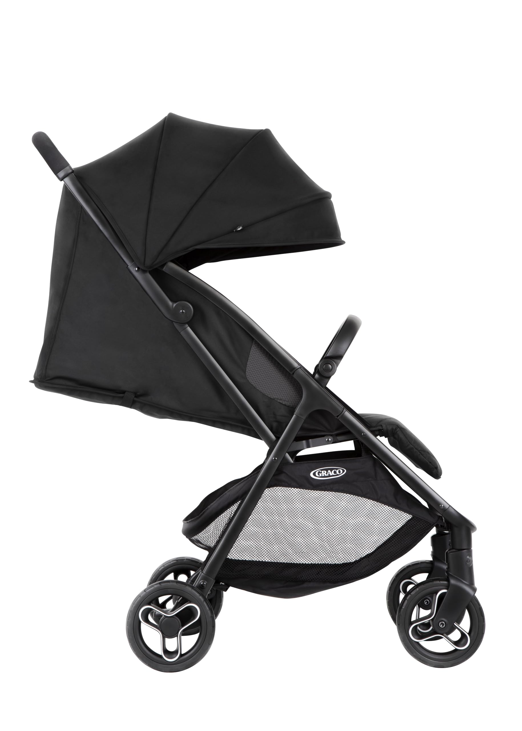 Graco Myavo Poussette légère et à pliage rapide, de la naissance à 4 ans environ (22 kg), avec housse de pluie, Midnight
