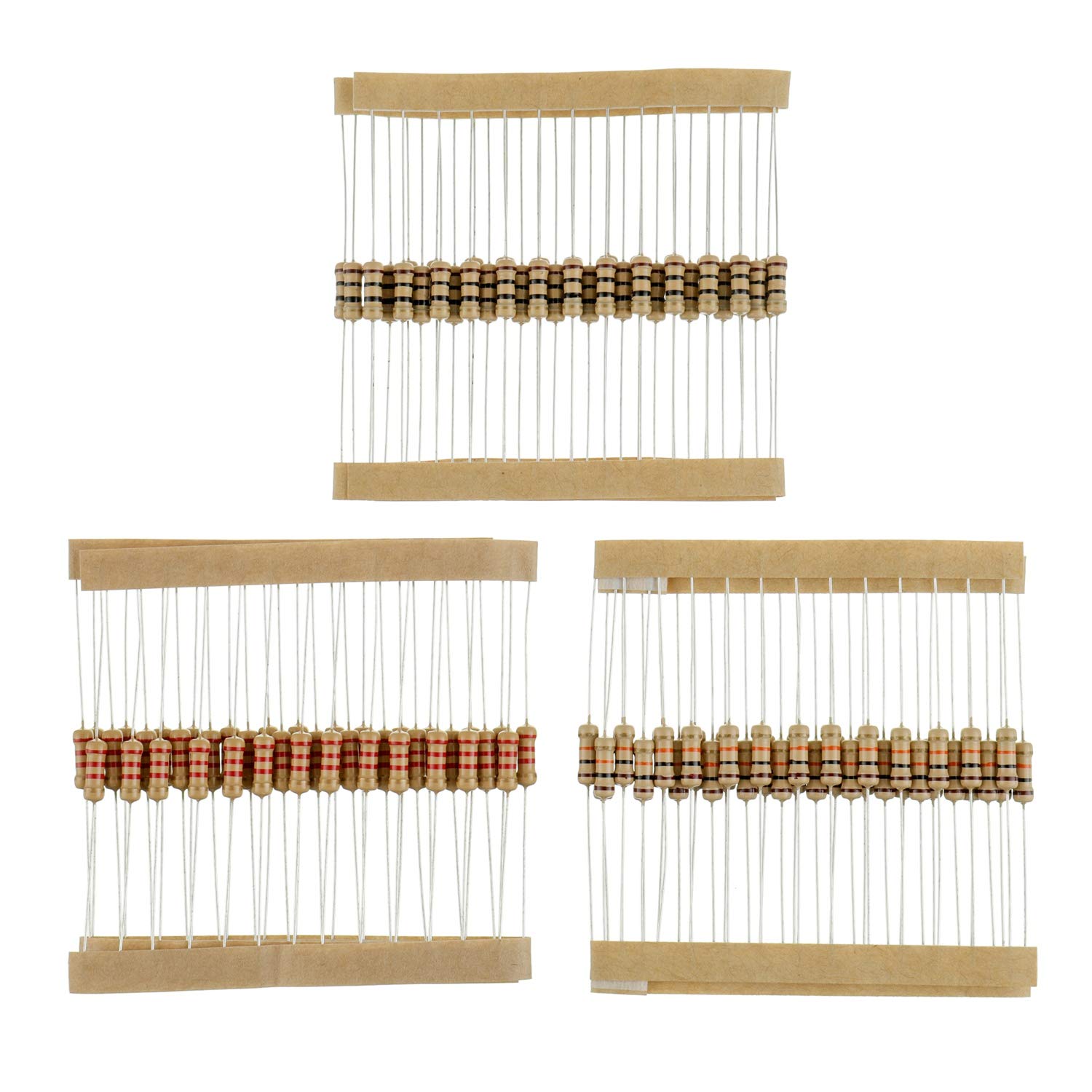 Strips of BOJACK carbon film resistors