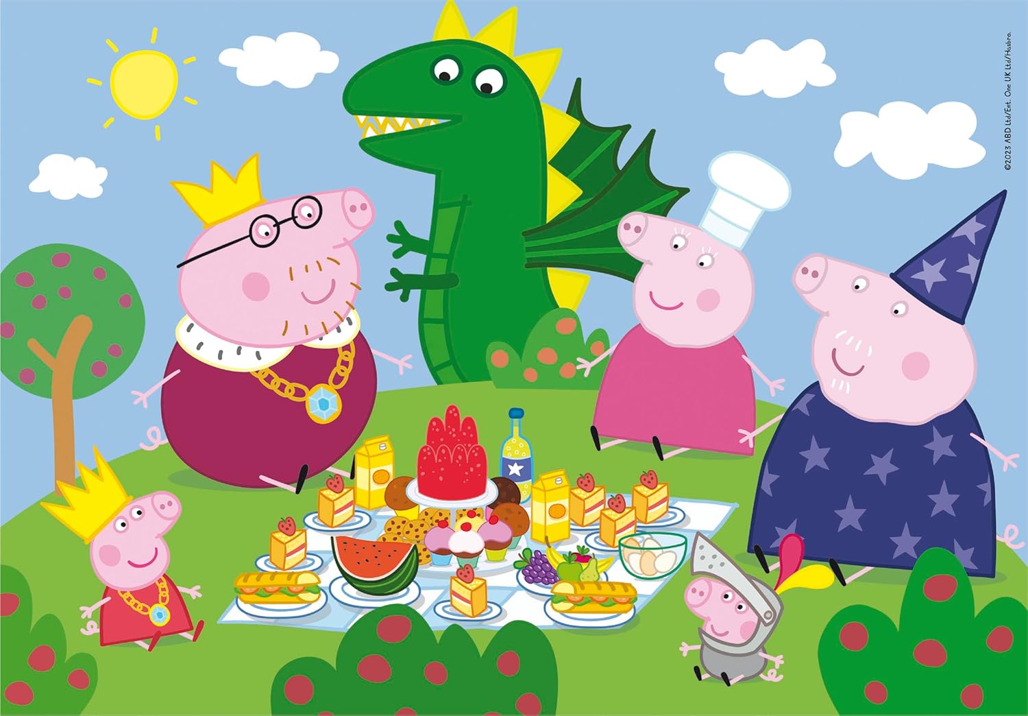 Clementoni - Peppa Pig Supercolor Pig-60 Pieces Children 4 Years, Cartoon Jigsaw Puzzles-Made in Italy, Multicoloured, 26204