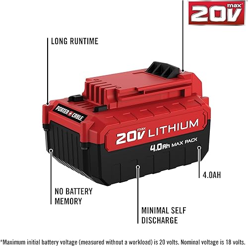 Miniatura 2 de PORTER-CABLE Batería de litio de 20 V MAX 40 -Ah paquete de 2 PCC685LP