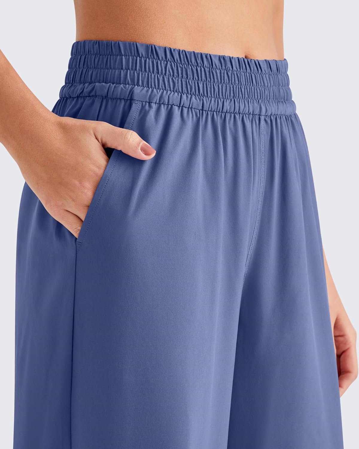 G4Free Chillwhisp Lightweight Flowy Wide Leg Pants Women Elastic Waist Palazzo Pants Summer Beach Vacation - Image 2