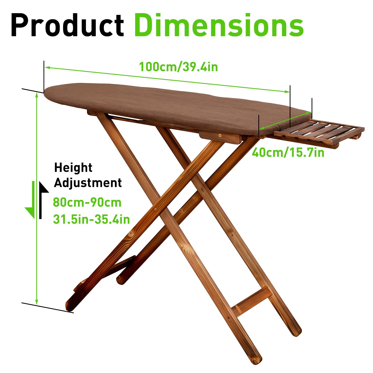 Amazon.com: RNQZ Ironing Board, Wooden Ironing Boards, Foldable
