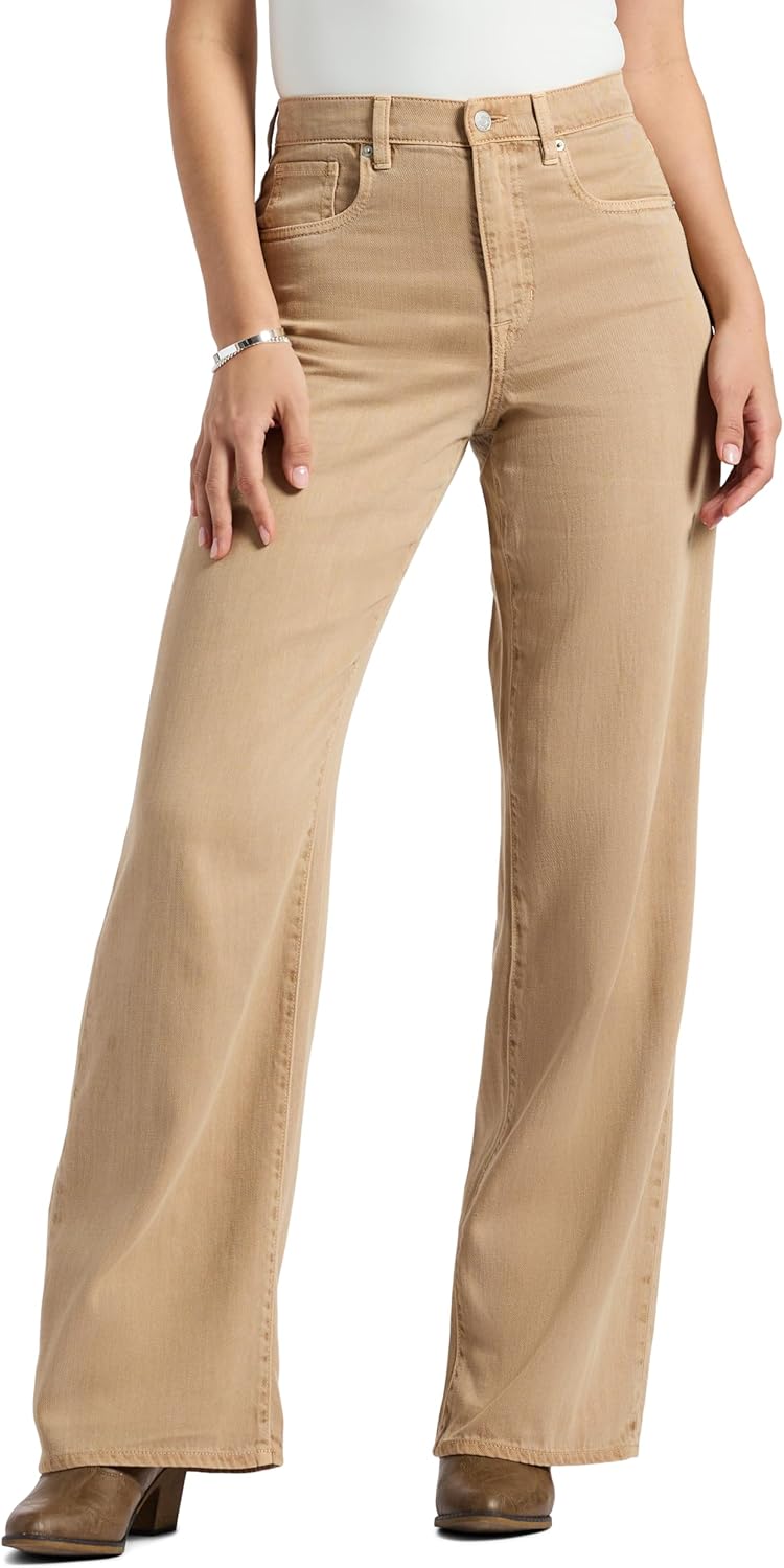 Buffalo David Bitton Womens Addie High Rise Wide Leg Jeans