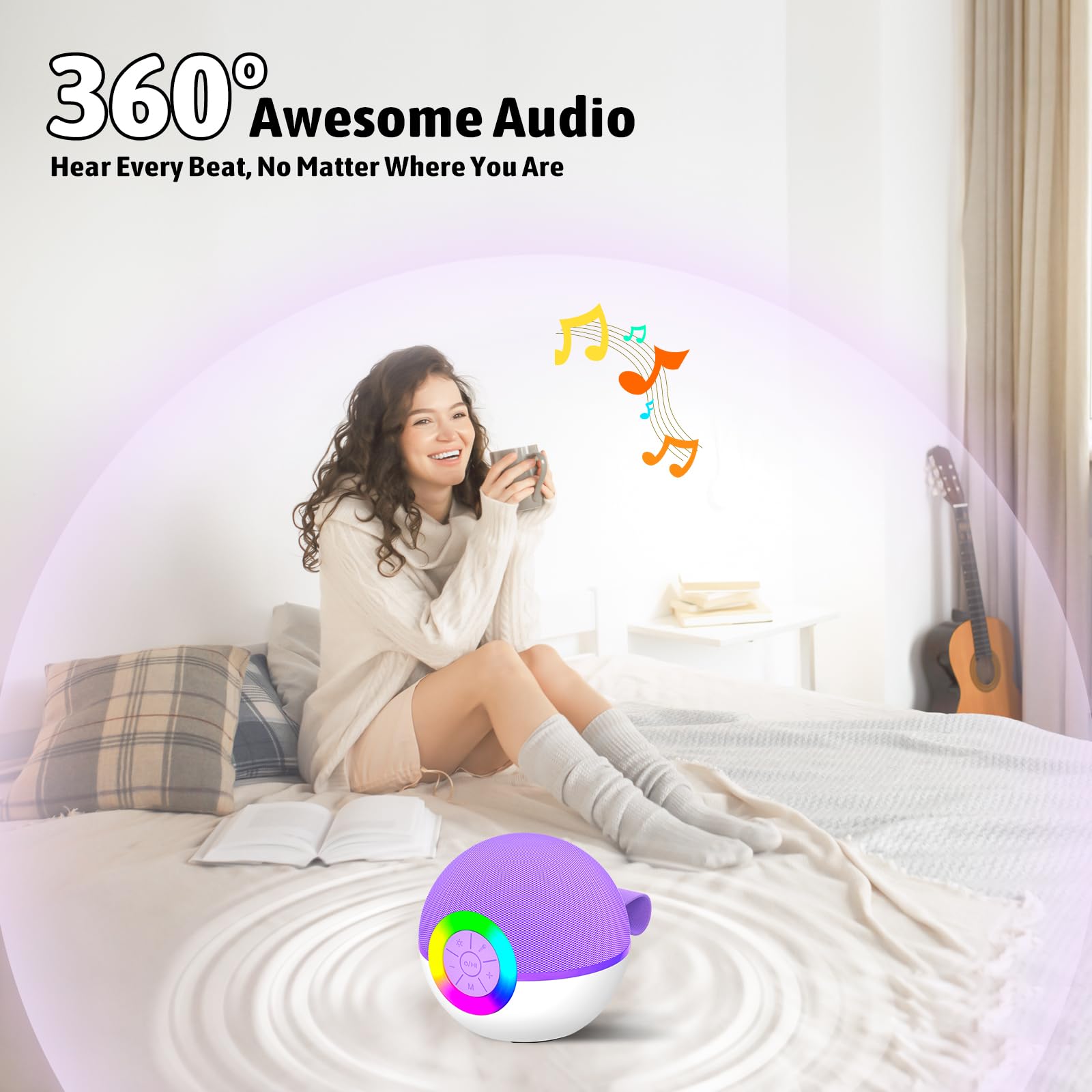 Máquina de micrófono de karaoke para niños y adultos, mini altavoz Bluetooth portátil con micrófono inalámbrico, regalos de cumpleaños de Navidad para niños y niñas de 3, 4, 5, 6, 7, 8, 9, 5