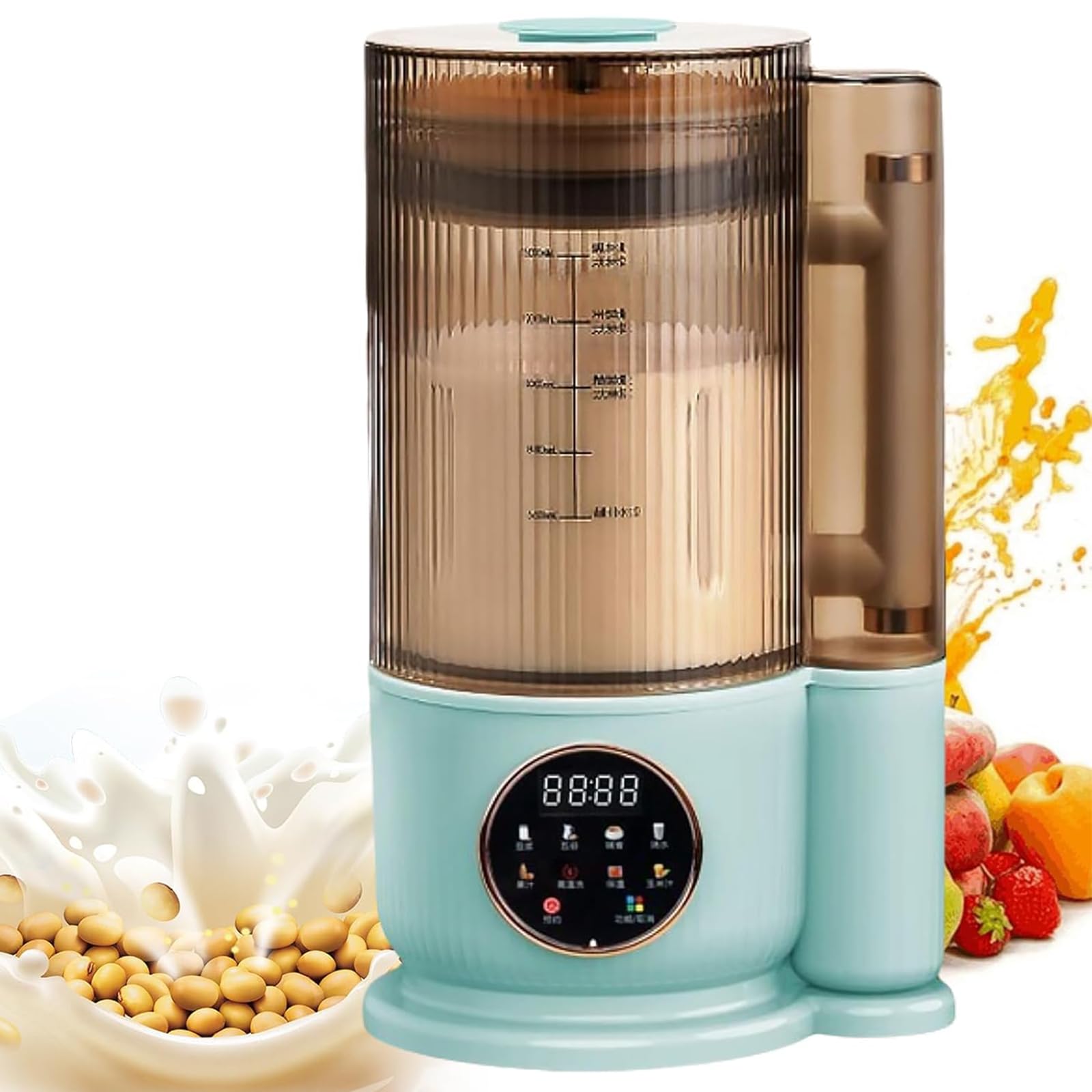 Machine à Lait De Soja 1,5L Automatique - 9 Fonctions Lames 10 Feuilles Minuterie 12H