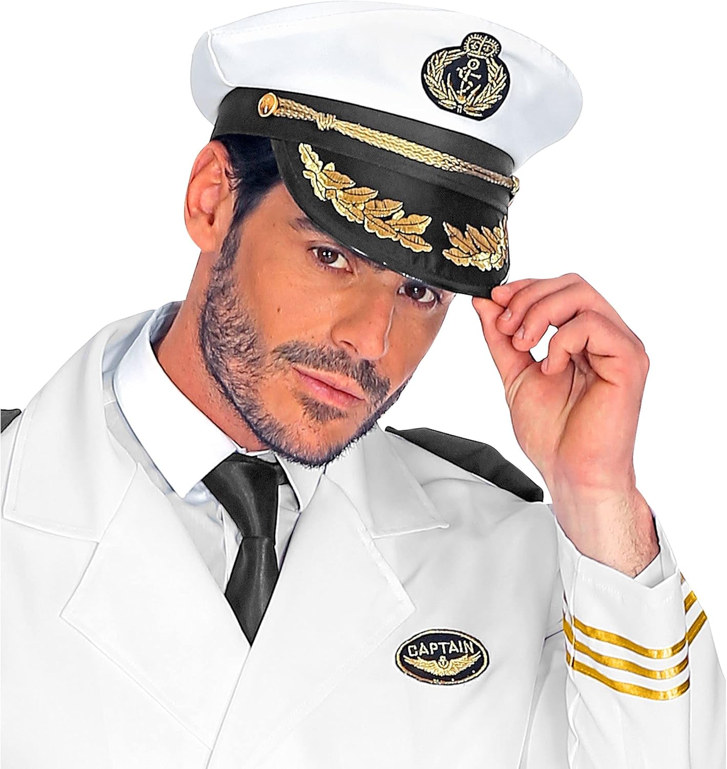 12 Cappelli Da Marinaio Blu-Bianco - Costume Capitanio Uomo/Donna - Foto 5