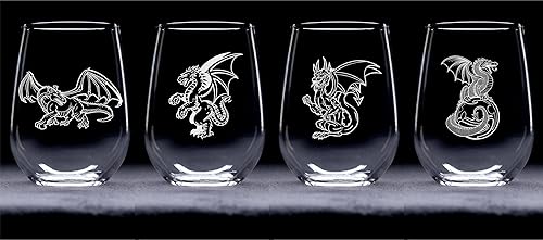 Miniatura 2 de Dragon stemless wine glass (set of 4)