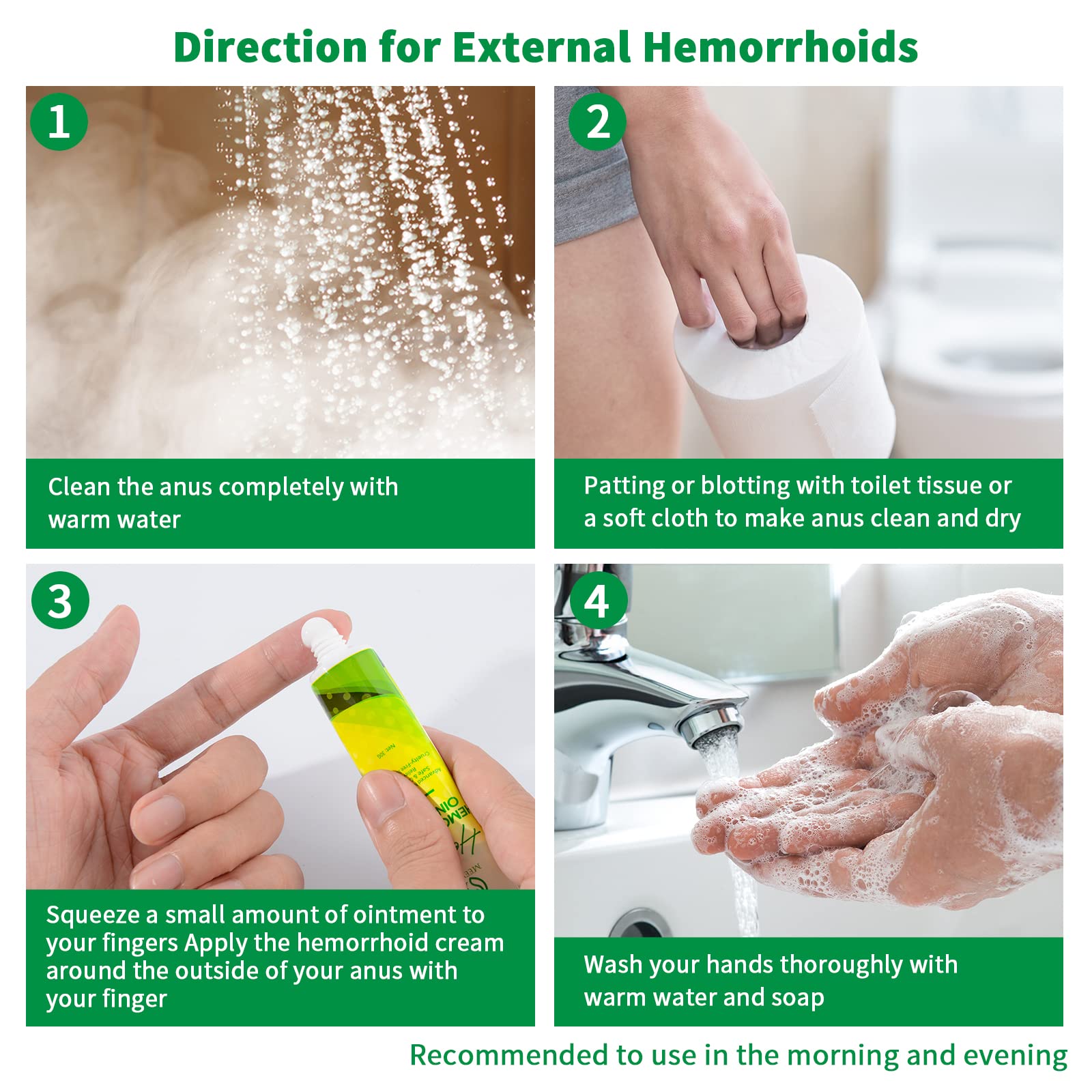 Hemorrhoid Cream &Piles Cream, Natural Herbal Hemorrhoid Ointment, Hemorrhoids Treatment Helps