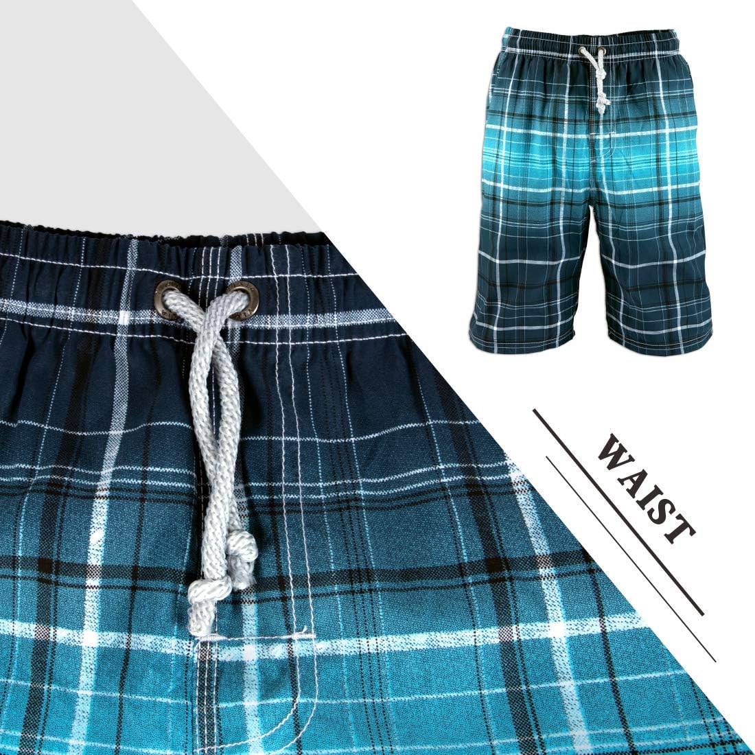 PREFER TO LIFE Men's Board Shorts, Quick Dry Swimwear Beach Holiday Party Bermuda Swim Big Pants … - Image 5