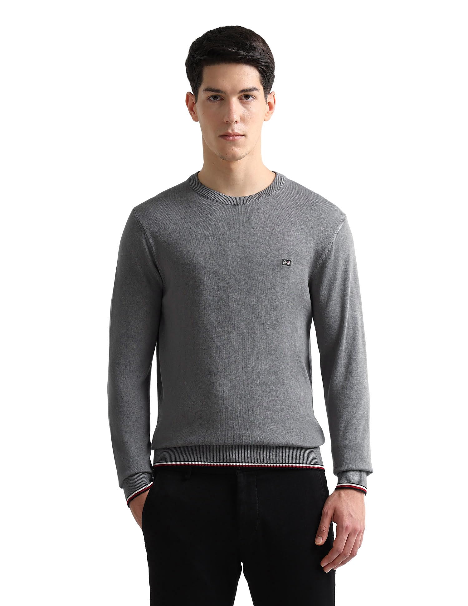 arrow sports Arrow Sport Men's Solid Regular fit Sweater-picture-14
