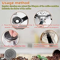 Vista 3 de Disco de limpieza espresso para máquina de café espresso Ninja y Breville, tabletas de limpieza de disco de retrodescarga de silicona compatibles