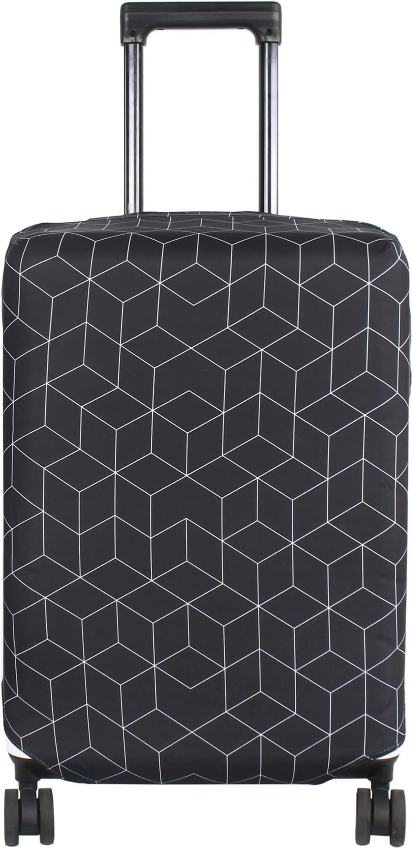 HYPER VENTURE ラゲッジカバー スーツケース プロテーター, 黒迷路, S (18-22 inch luggage)