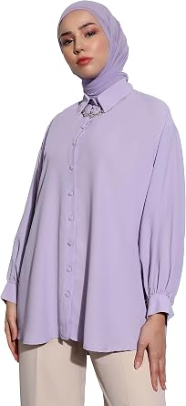 Modanisa Oversized Silk Oversized Tunic Yonca