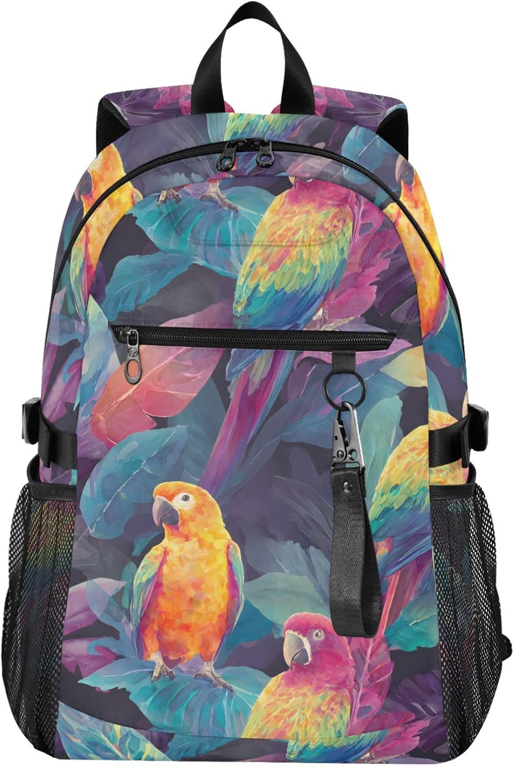 ALAZA Colorful Parrot Bird Pattern Backpack Travel Laptop