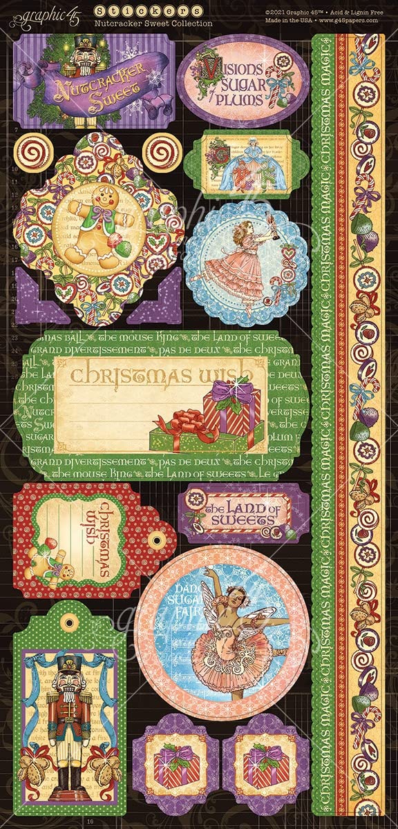 Graphic 45 Deluxe Collector's Edition Pack 12"X12"-Nutcracker Sweet
