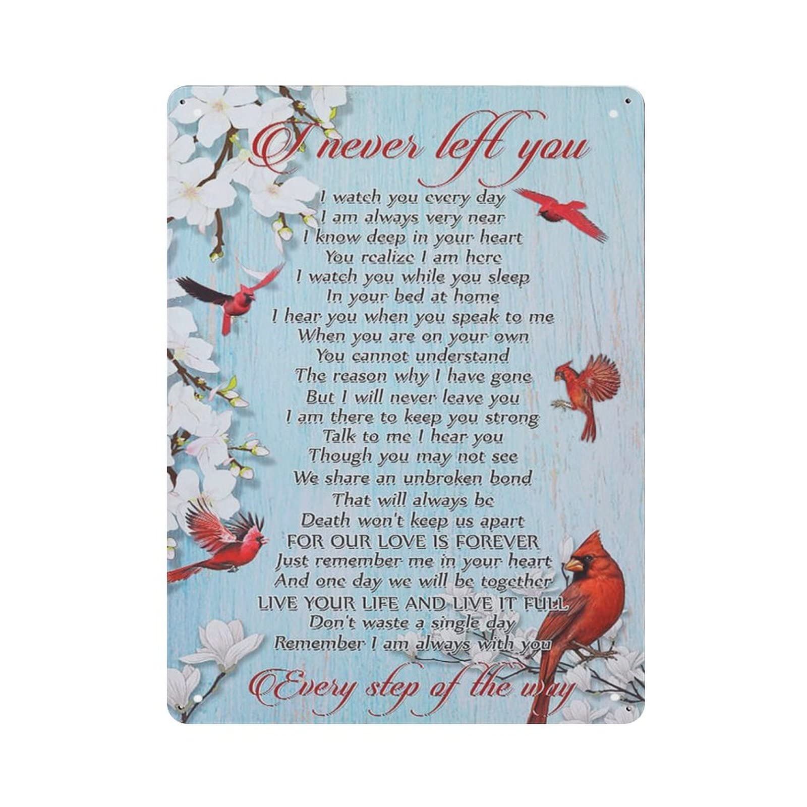 AOOEDM Cardinal Bird Vintage Metal Sign for Home Shop Coffee Garage Man Cave Signs Wall Plaque Kitchen Bar Sign Wall Decor Poster