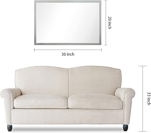 Miniatura 13 de Empire Art Direct Contempo - Espejo rectangular de acero inoxidable pulido para baño, dormitorio, sala de estar, listo para colgar, 20 x 30 x 1