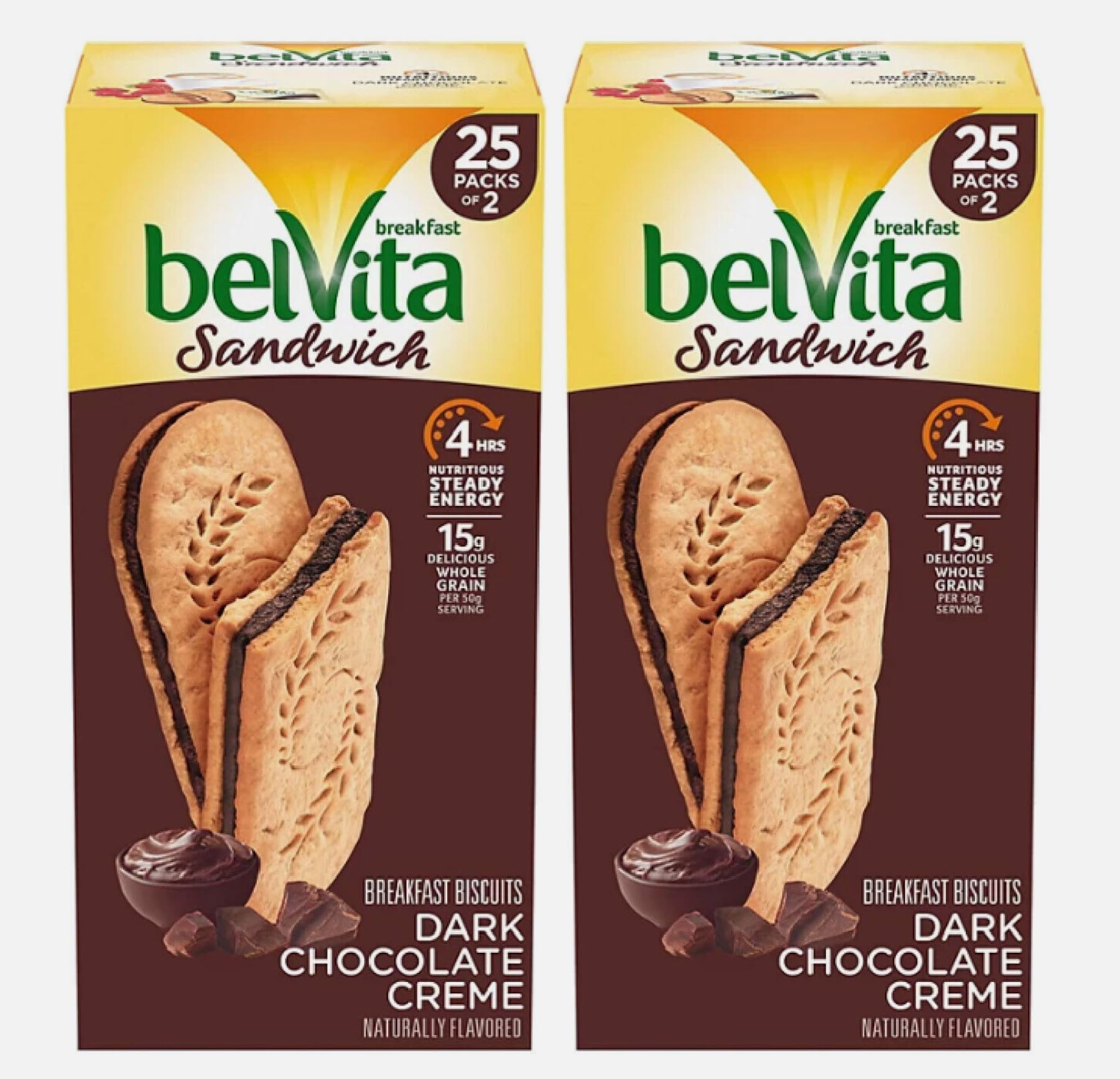 Belvita Dark Chocolate Creme Breakfast Sandwich, 50 ct.