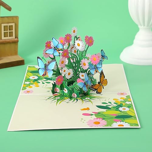 Miniatura 3 de Tarjeta de felicitación 3D desplegable con sobre y etiqueta de notas para esposa, hija, hermana, madre, abuela, nieta, tarjetas para todas las