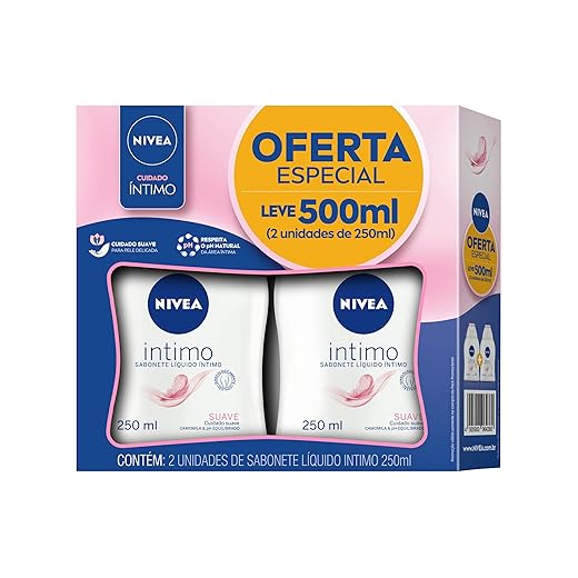 NIVEA Sabonete Íntimo Nivea Duopack Suave 250ml