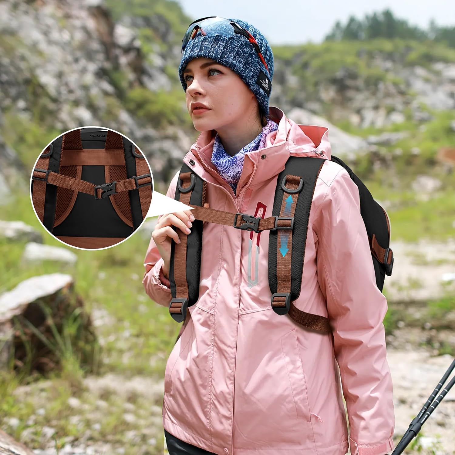 LOVEVOOK 40L Carry On Backpack, Flight Approved - Image 9