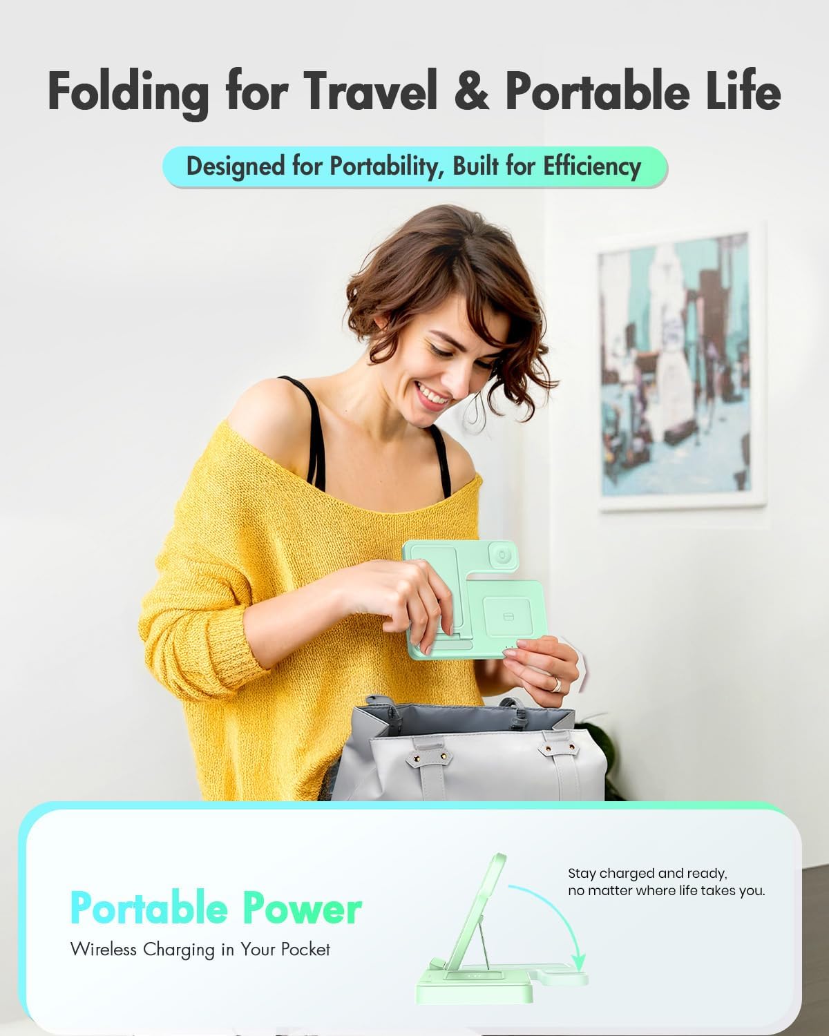 Wireless Charger Stand Charging Station: 3 in 1 Charger Multiple Devices for Apple iPhone 17 16e 16 15 14 Pro Max 13 12 11 for Watch 11 10 9 8 7 6 5 4 3 2 SE and Ultra & Airpods Series, Light Green 9 71AtzSycQVL. AC SL1500