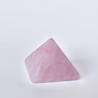 Vista 8 de Crystal Pyramid of Natural Rose Quartz Chakra Healing Stone, 1.5 inch