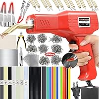Vista 9 de Soldador de plástico mejorado de 220W, kit de soldadura de plástico 2 en 1, kit de soldador de reparación de plástico con grapadora en caliente