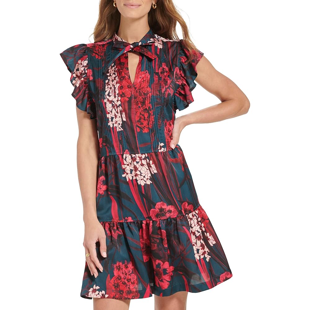 Tommy Hilfiger Women's Dresses,Spruce Multi,0P at Amazon Women's Clothing  store