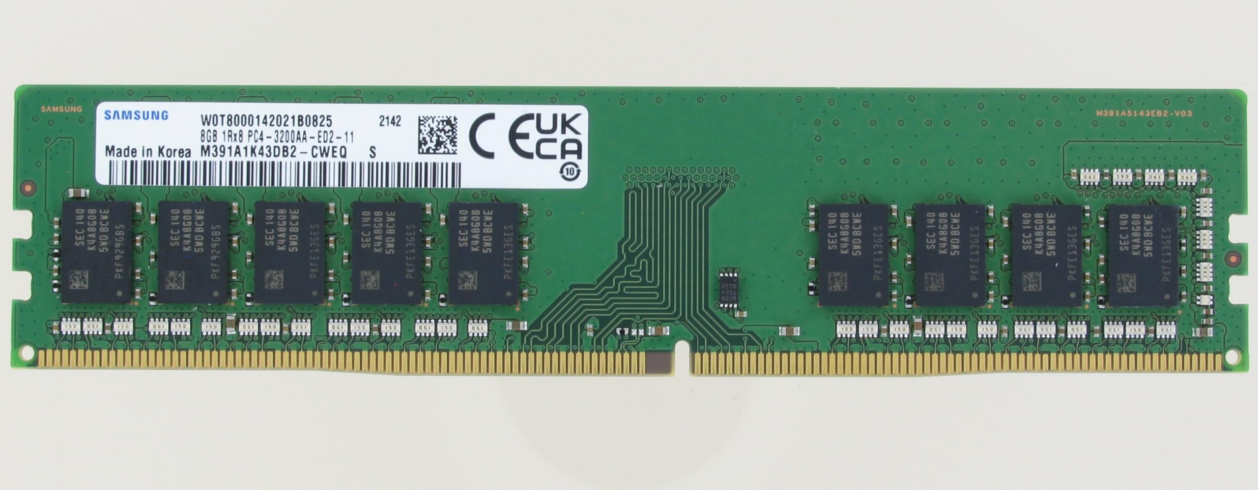 generic 8GB 1Rx8 PC4-3200AA (x72, ECC, SR) 288-Pin DDR4 UDIMM