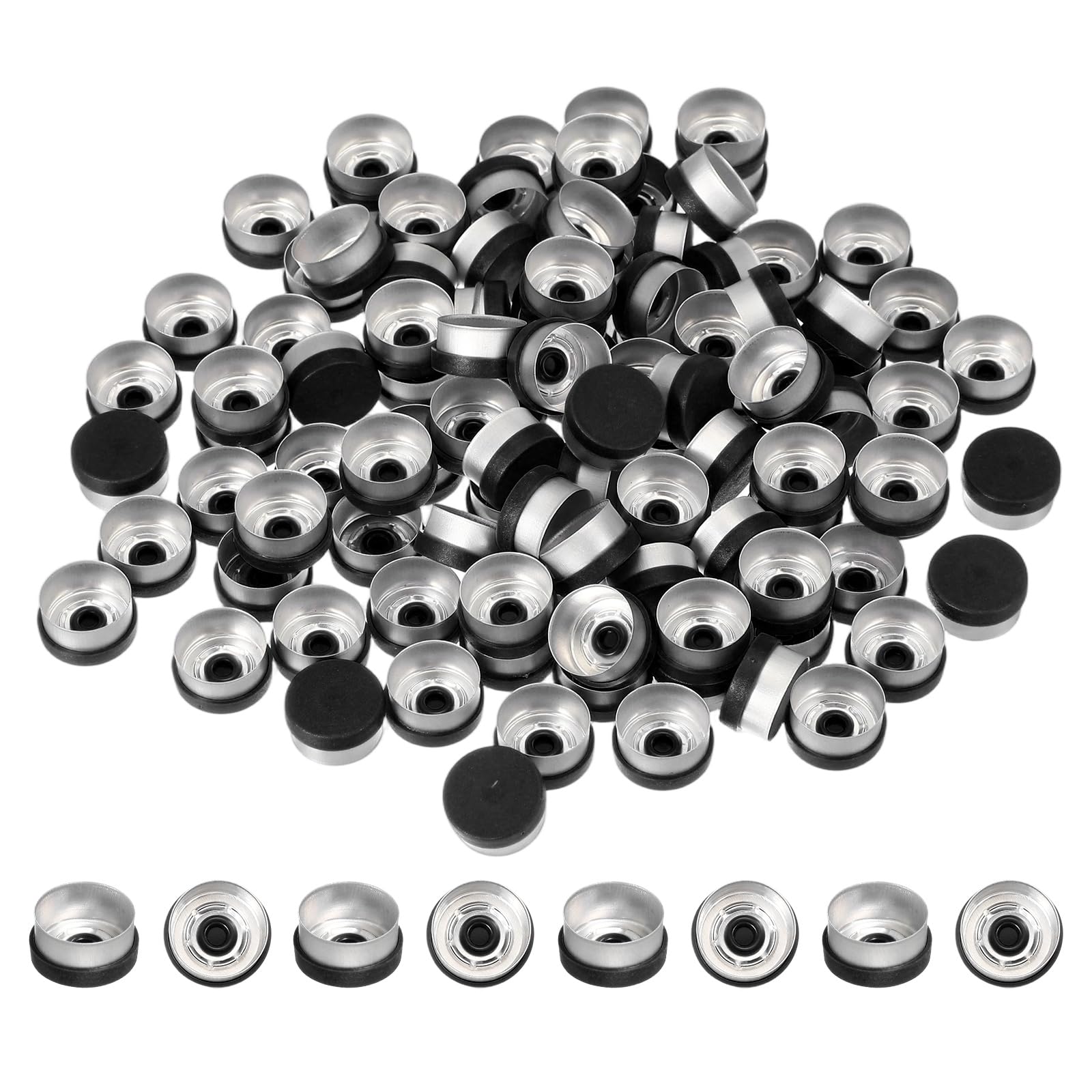 PATIKIL 20mm Aluminum Plastic Vial Top Caps Seals 250 Pcs Green — Amazon image 17