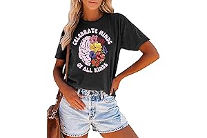 Celebrate Minds of All Kinds Shirts for Women Mental Health Matters Shirt...