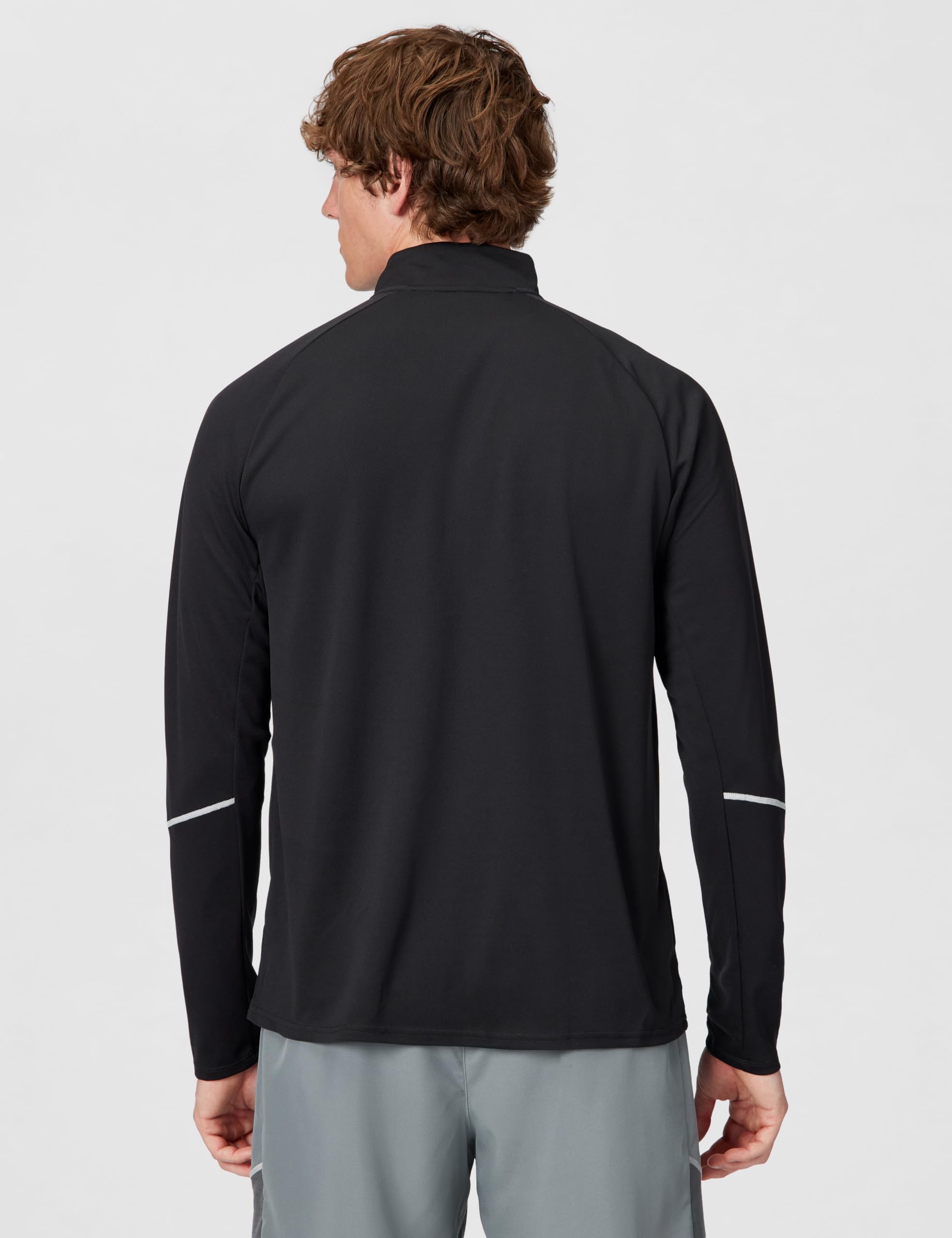 Nike Mężczyźni Df Uv Miler Top Hz Sweatshirt Black/Reflective Silv XXL
